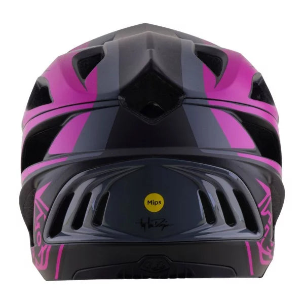 MTB-Helm TROY LEE DESIGNS STAGE 2 HIGH VIZ Grau/Neon Fuchsia