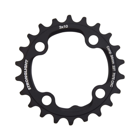 Inneres Kettenblatt STRONGLIGHT CT² 10-fach für Dreifachkurbeln, 4-Loch, 64 mm — Kettenblatt auf weißem Hintergrund
