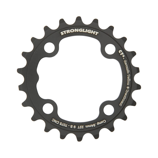 Inneres Kettenblatt STRONGLIGHT CT² 9-fach, 4-Loch, 64 mm — Kettenblatt auf weißem Hintergrund