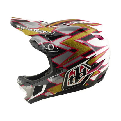 MTB-Helm TROY LEE DESIGNS D4 COMPOSITE MIPS FLUSH Schwarz/Gold