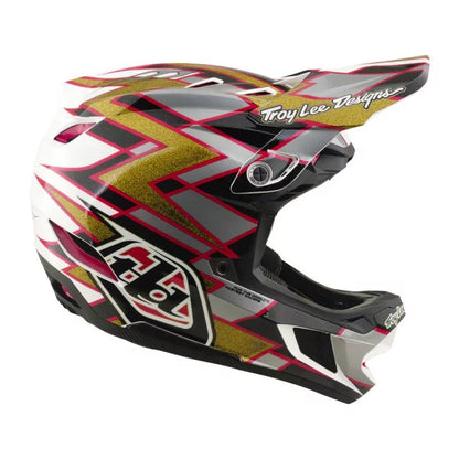 MTB-Helm TROY LEE DESIGNS D4 COMPOSITE MIPS FLUSH Schwarz/Gold