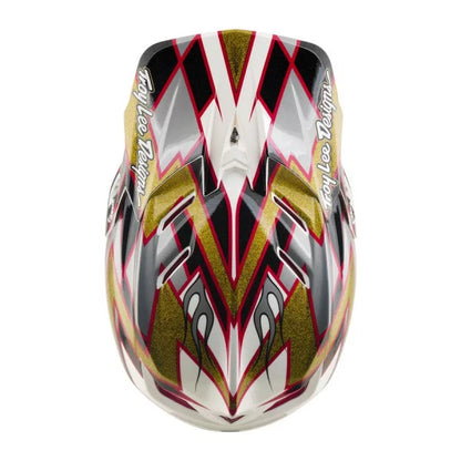 MTB-Helm TROY LEE DESIGNS D4 COMPOSITE MIPS FLUSH Schwarz/Gold