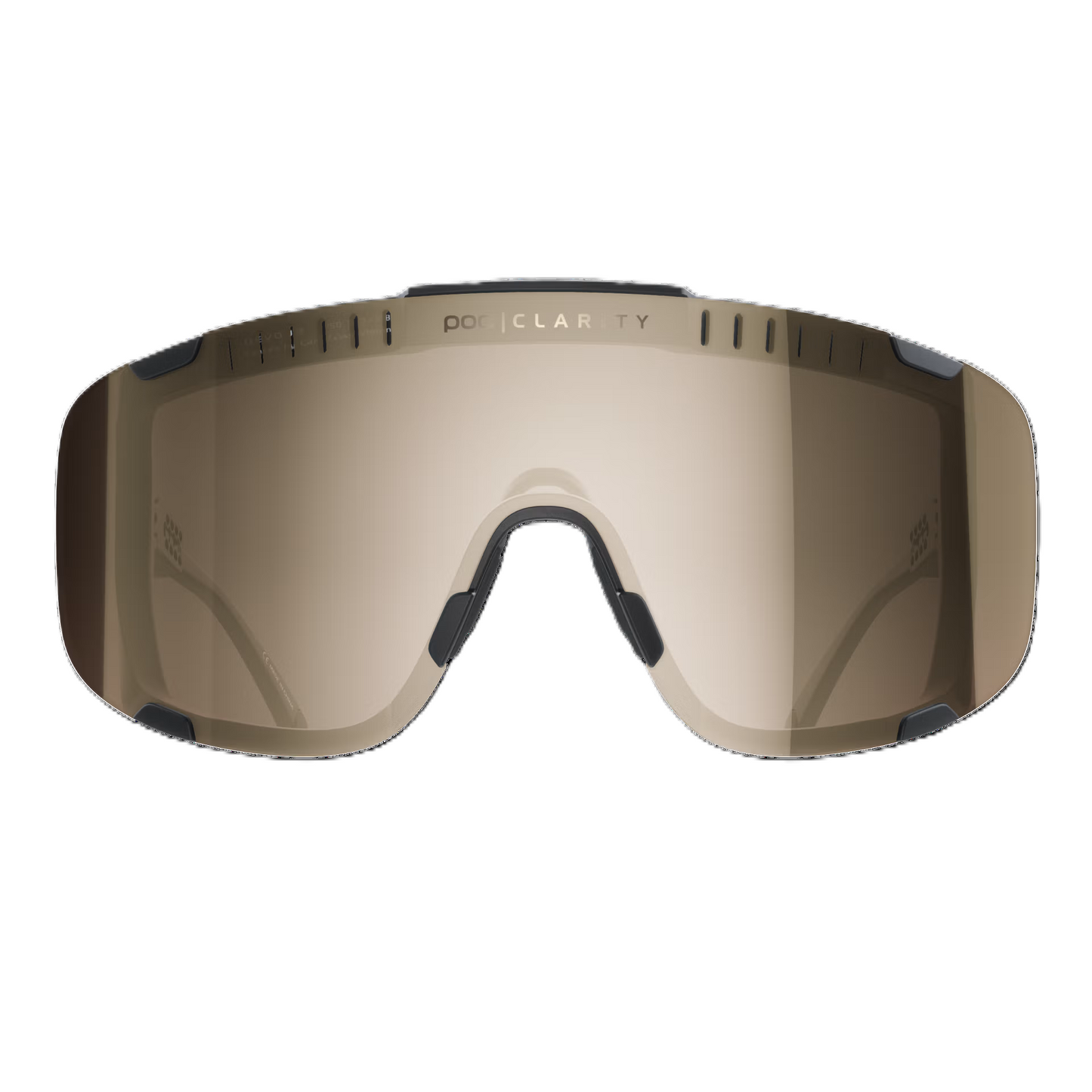POC DEVOUR Brille Schwarz Clarity Trail Partly Sunny Silver Glas