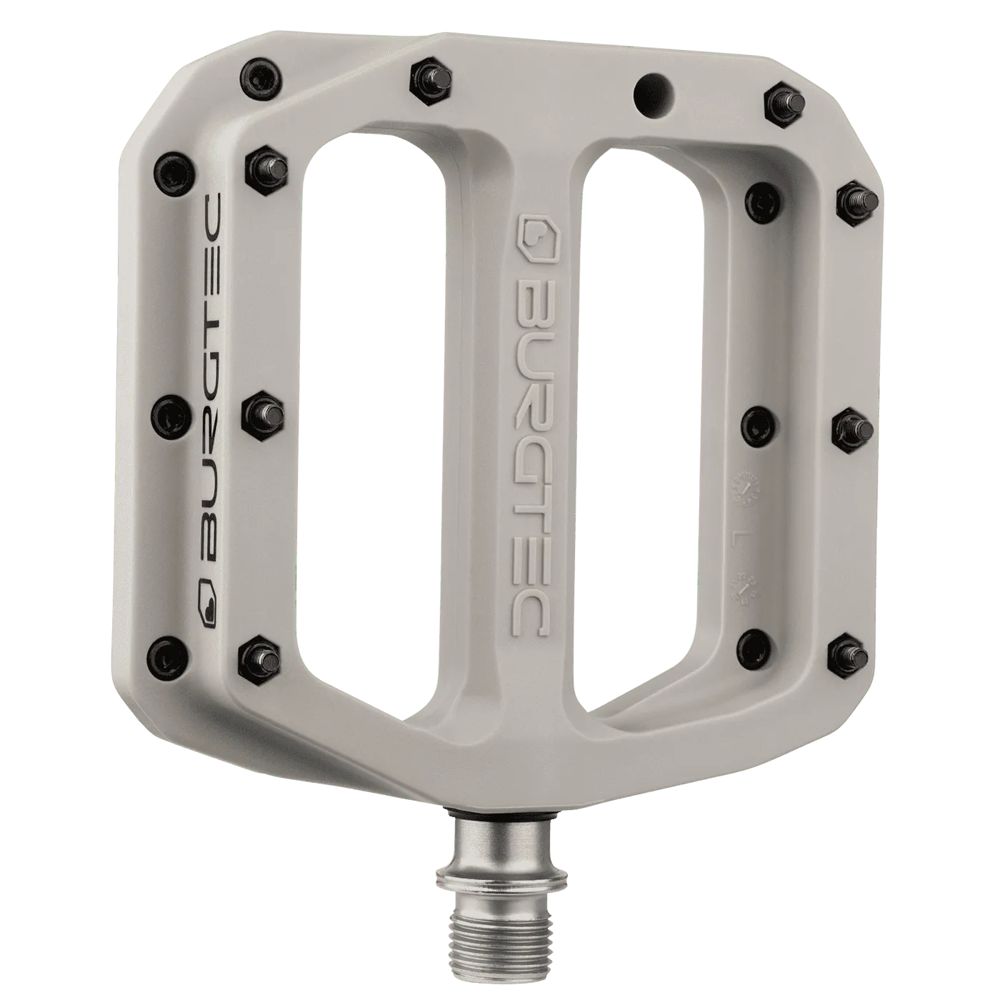Flat Pedals BURGTEC MK4 Composite Nase Grey Grau