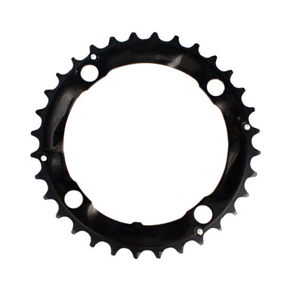 Mittleres Kettenblatt STRONGLIGHT Aluminium 5083 9-fach, 4-Loch, 104 mm — Kettenblatt auf weißem Hintergrund
