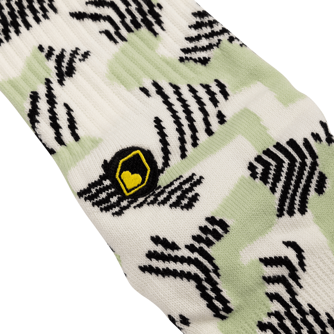 BURGTEC PATTERNED Socken Weiß/Grün