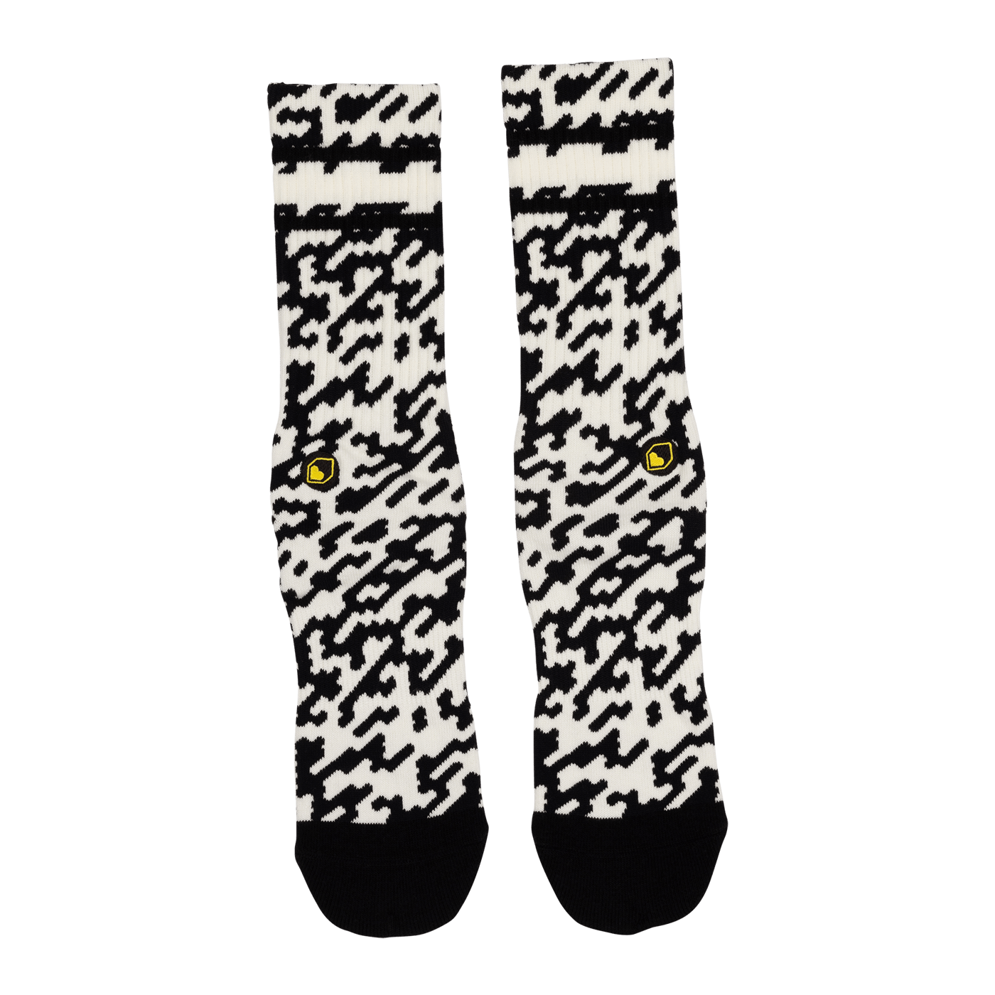 BURGTEC PATTERNED Socken Schwarz/Weiß