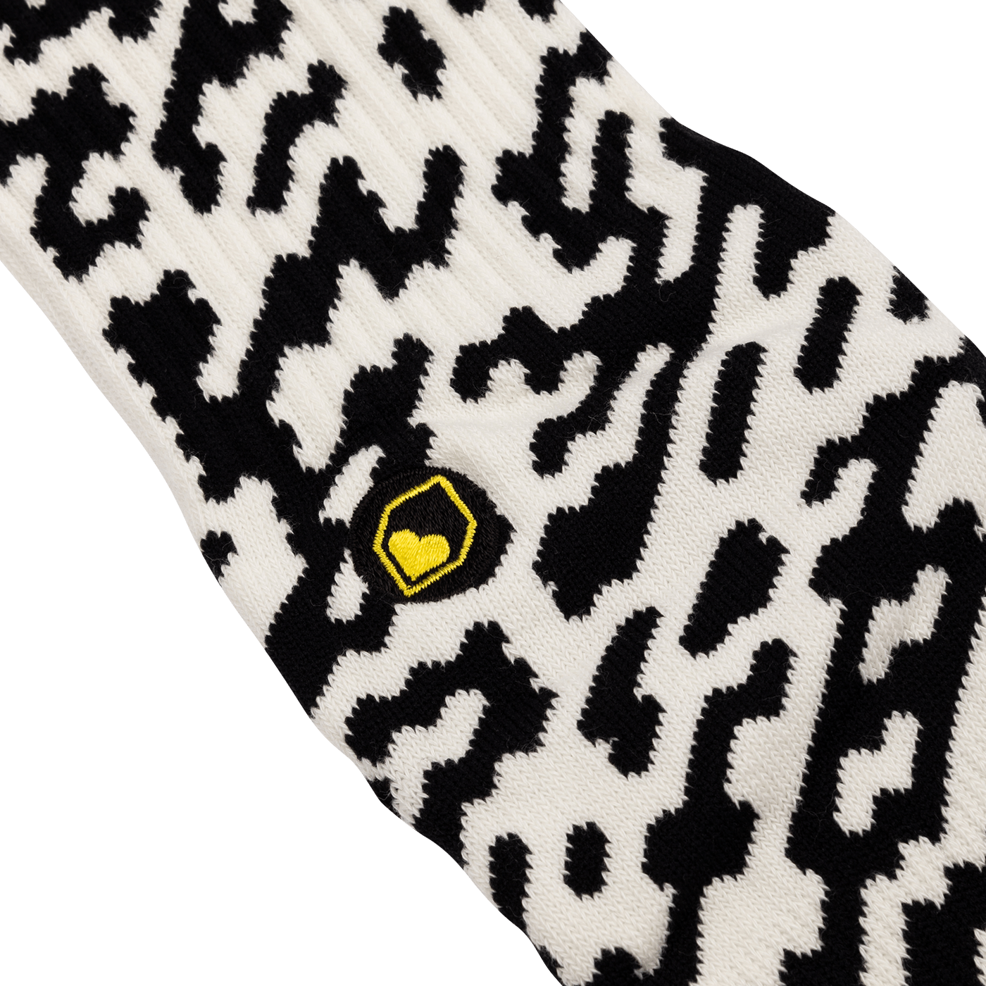 BURGTEC PATTERNED Socken Schwarz/Weiß