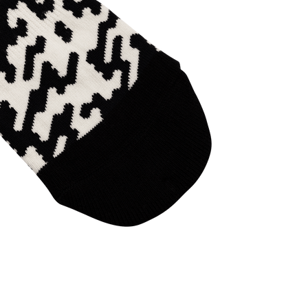 Socken BURGTEC EVERYDAY CREW PATTERNED Schwarz/Weiß