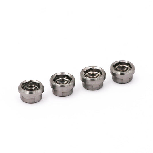 RENNEN Titanium Regular Kettenblattschrauben und -muttern (x4)