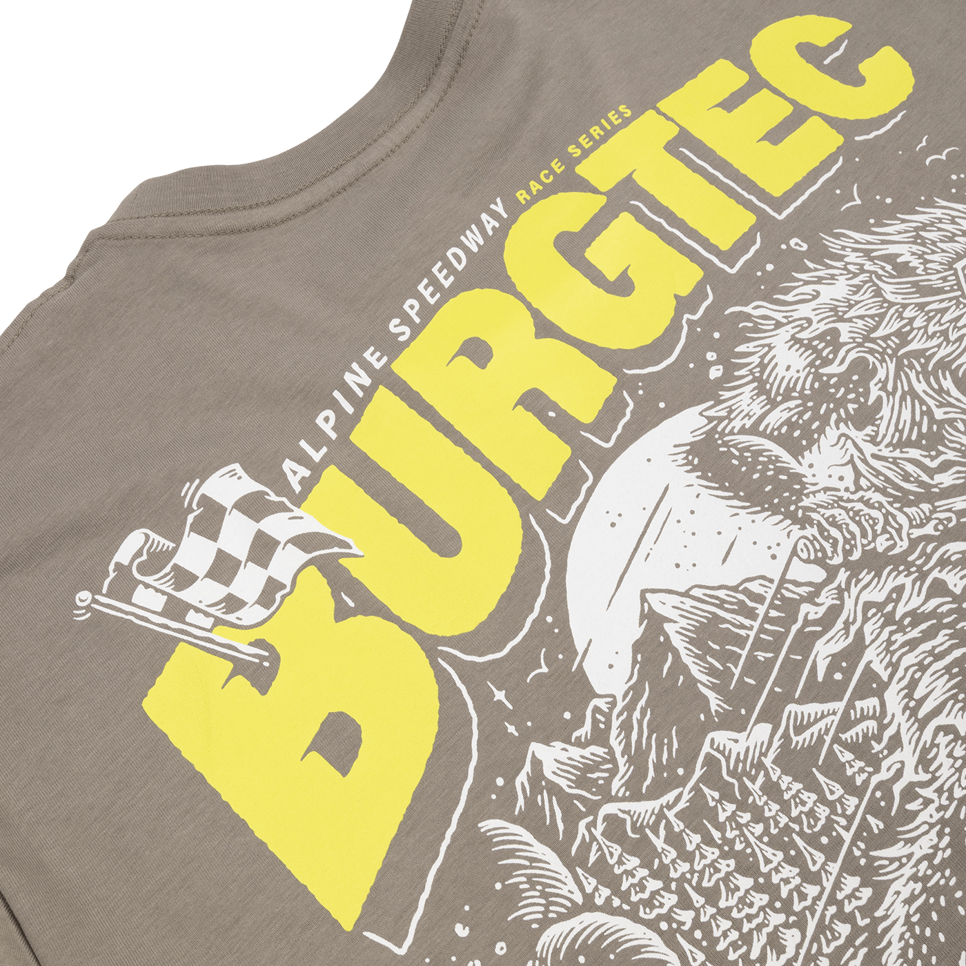 BURGTEC ALPINE SPEEDWAY T-Shirt, grau