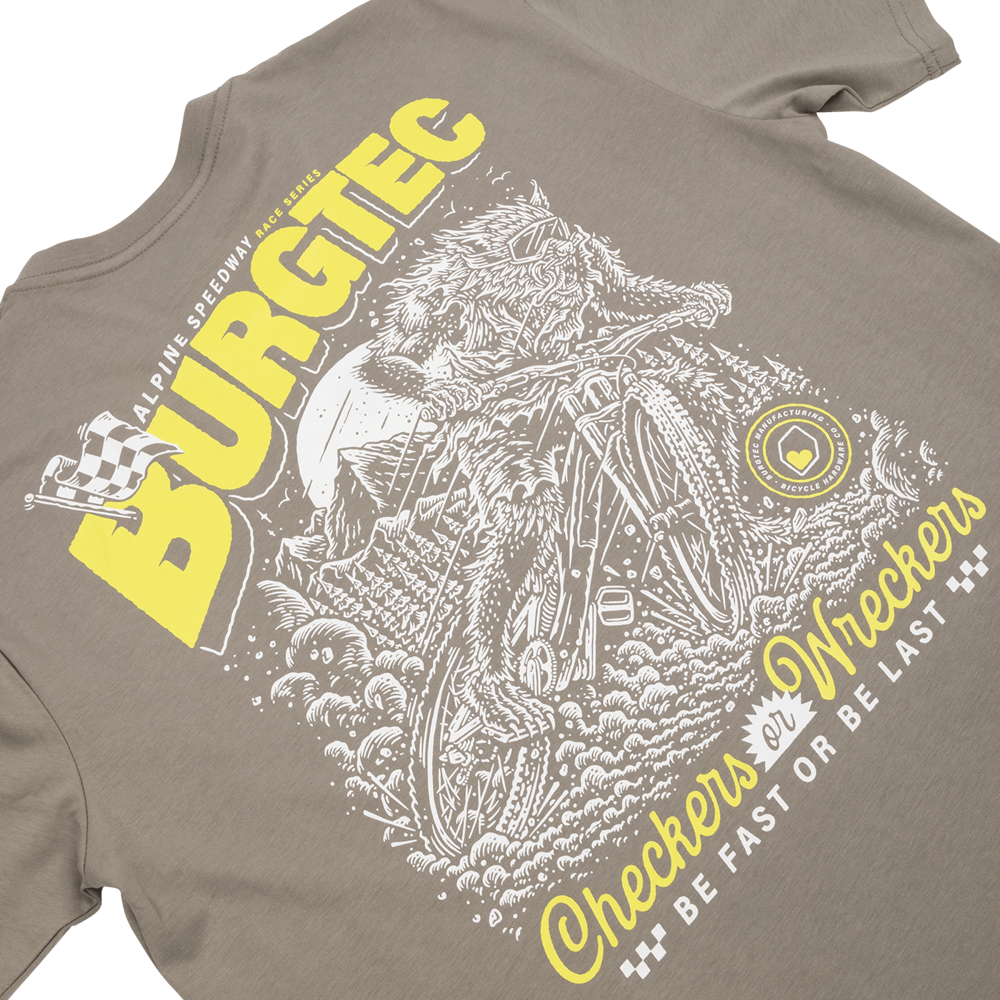 BURGTEC ALPINE SPEEDWAY T-Shirt, grau