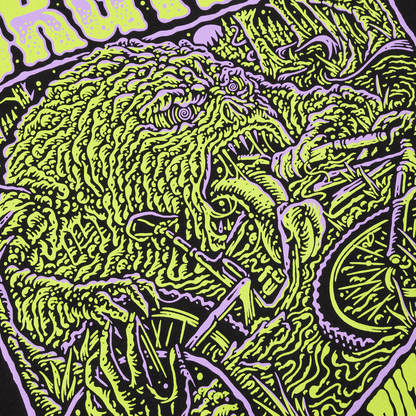 T-Shirt BURGTEC RUT MONSTER Schwarz