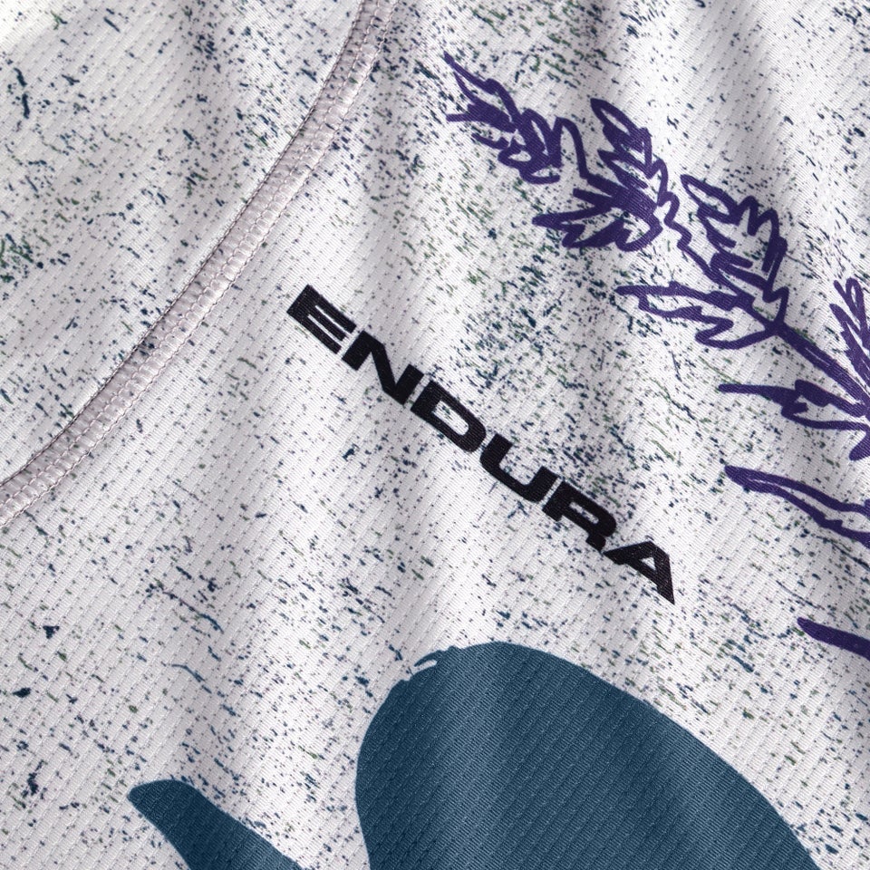 ENDURA SINGLETRACK PRINT Trikot Kurzarm Women Aero Blue