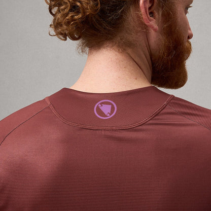 Trikot ENDURA SINGLETRACK CORE PRINTED Langarm End Orange