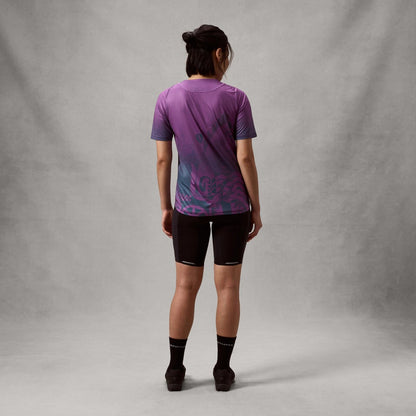 Trikot ENDURA SINGLETRACK PRINT Kurzarm Damen End Purple