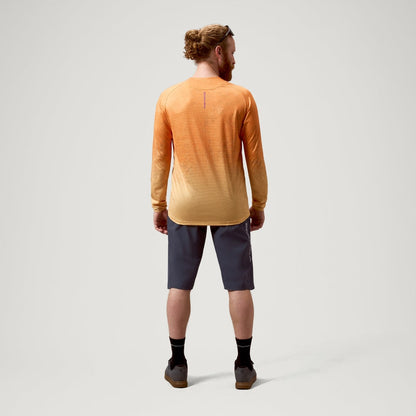 Trikot ENDURA SINGLETRACK PRINT Langarm End Orange
