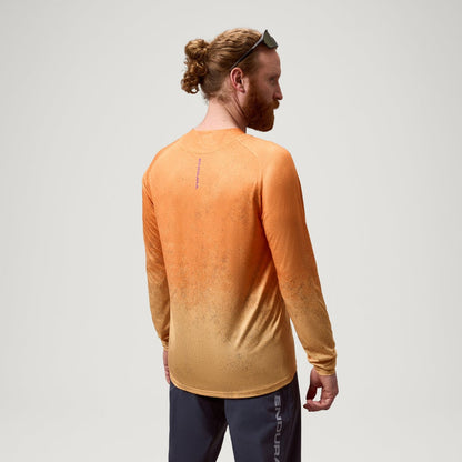 Trikot ENDURA SINGLETRACK PRINT Langarm End Orange