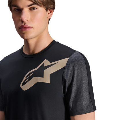 Trikot ALPINESTARS A-DURA LIPAN Kurzarm Schwarz