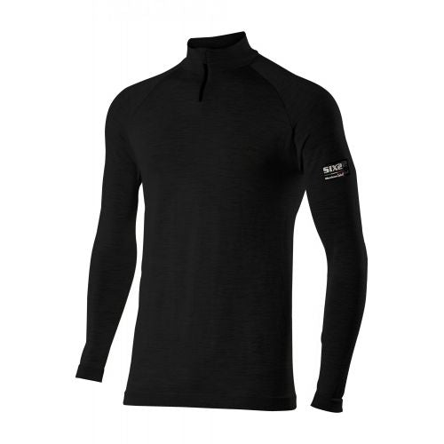 Unterwäsche SIX TS13 MERINOS Longsleeve Schwarz