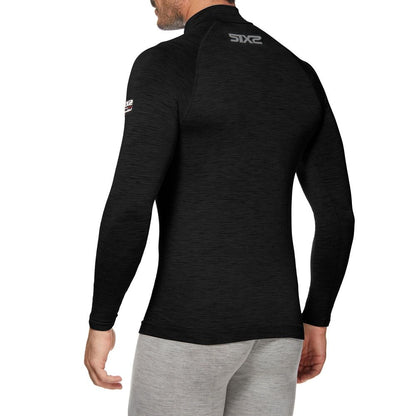 Unterhemd SIXS TS13 MERINOS Lange Ärmel Schwarz