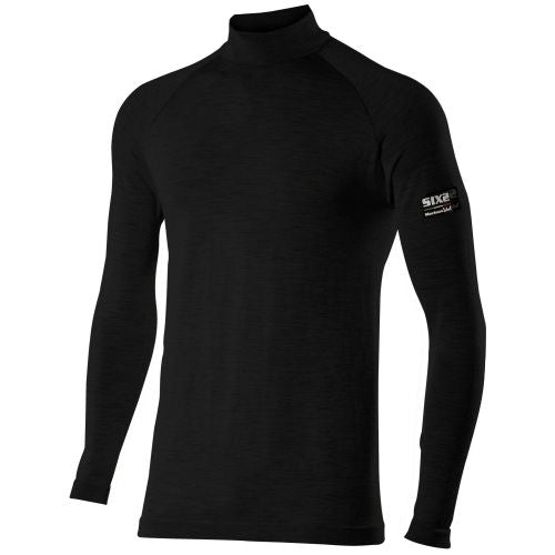 Unterwäsche SIXS TS3 MERINOS Longsleeve Schwarz