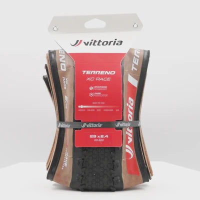 Reifen VITTORIA TERRENO XC RACE 29x2.25 Graphene/Silica Tubeless Ready Flexibel Beige