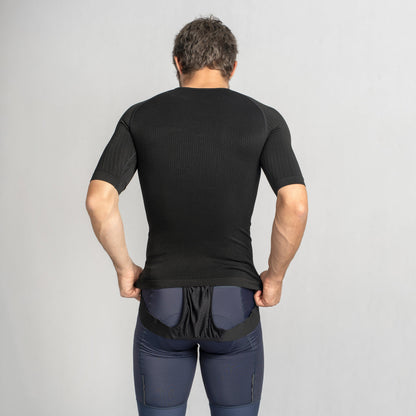 Kurzarm-Funktionsunterhemd GRIPGRAB PACR SPRING AUTUMN SEAMLESS Schwarz