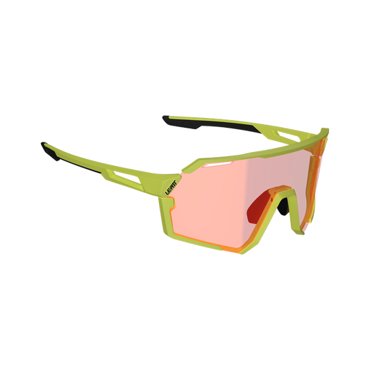 Brille LEATT RIDEVIZ PRO SMALL Gelb Glas Crystal Iriz Rot