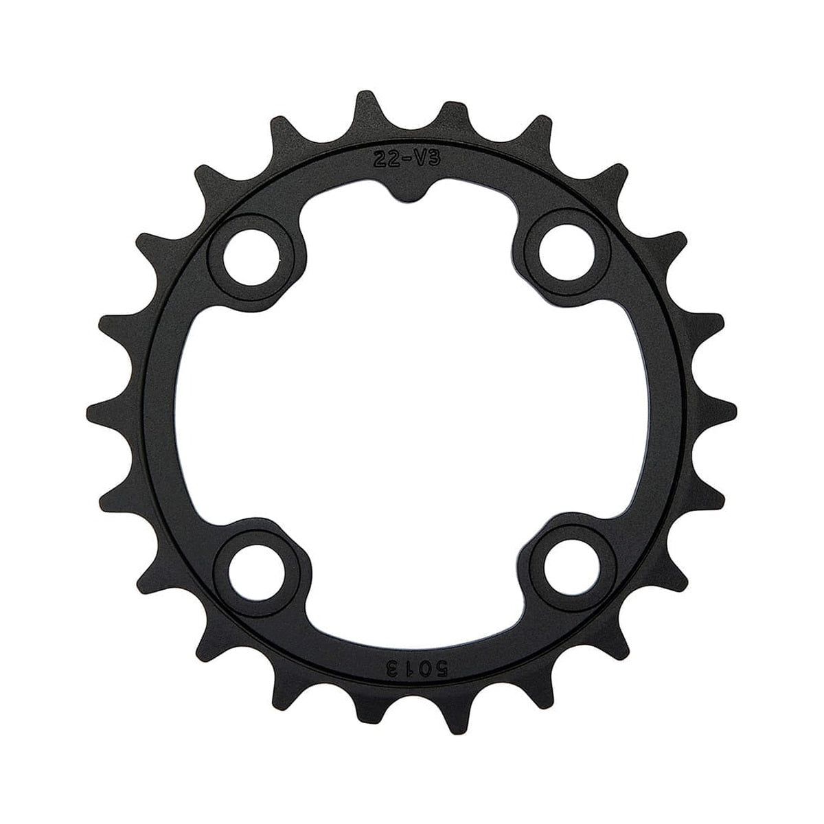 TRUVATIV MTB V3 Innenkettenblatt, 8-/9-fach, 4-Loch, 64 mm — Ansicht des Kettenblatts auf weißem Hintergrund