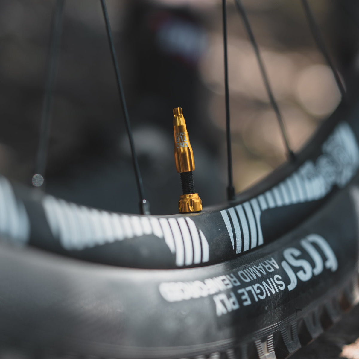 2er-Set LEZYNE CNC Tubeless-Ventile 80 mm Rot
