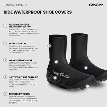 Überschuhe GRIPGRAB RIDE WATERPROOF Schwarz