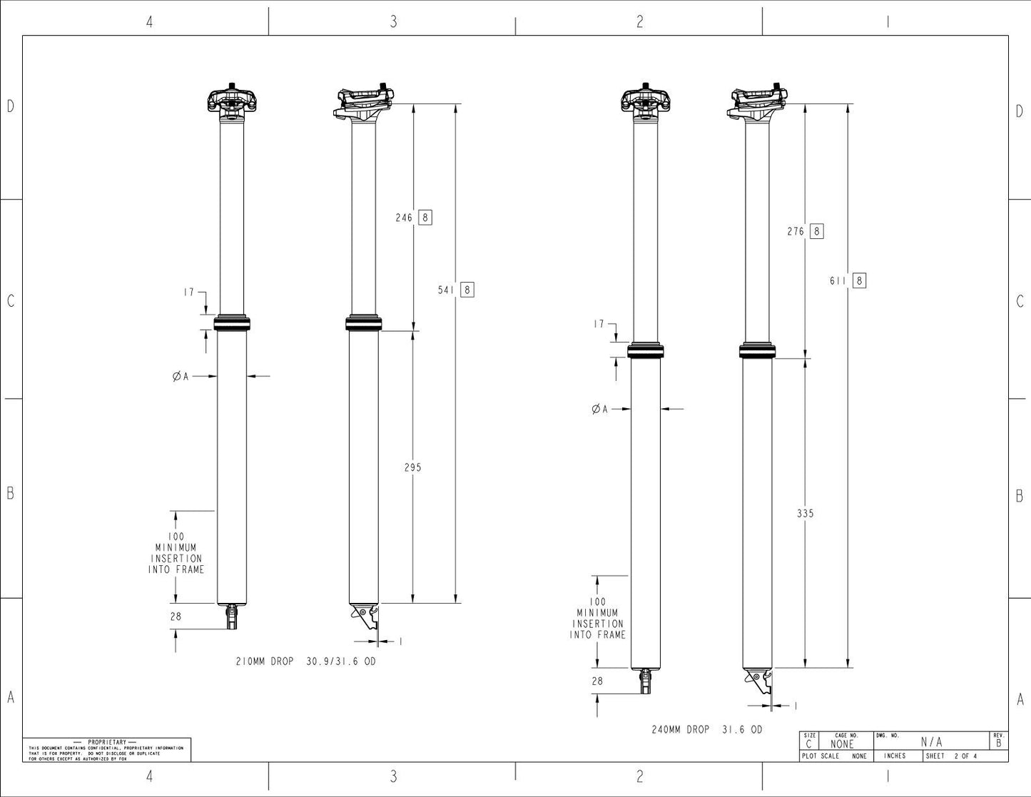 FOX RACING SHOX TRANSFER FACTORY 125mm Teleskop-Sattelstütze