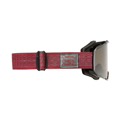 Maske O'NEAL B-22 STATIC Rot Graues Visier