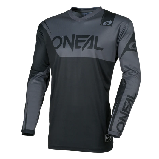 O'NEAL ELEMENT RACEWEAR Junior Langarmtrikot Schwarz/Grau