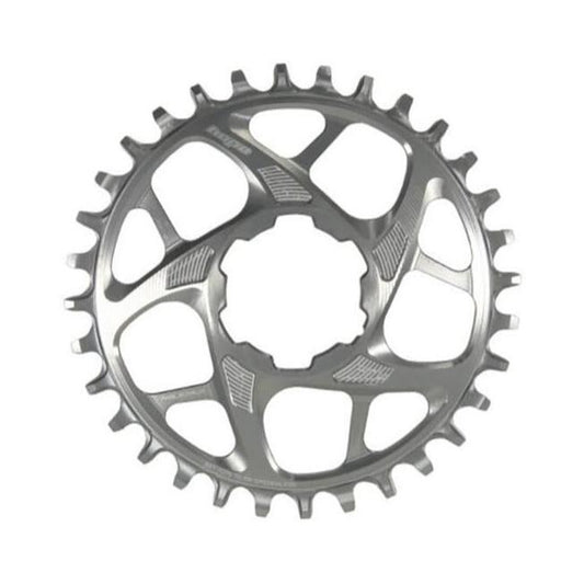 HOPE R22 Kettenblatt für Einfachantrieb, 9-/10-/11-/12-fach, Direct Mount, Silber — Ansicht des Kettenblatts auf weißem Hintergrund