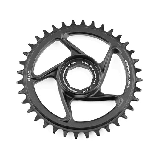 Plateau Mono E-THIRTEEN E-SPEC 11/12V Direct Mount Brose S Mag — vue du plateau sur fond blanc