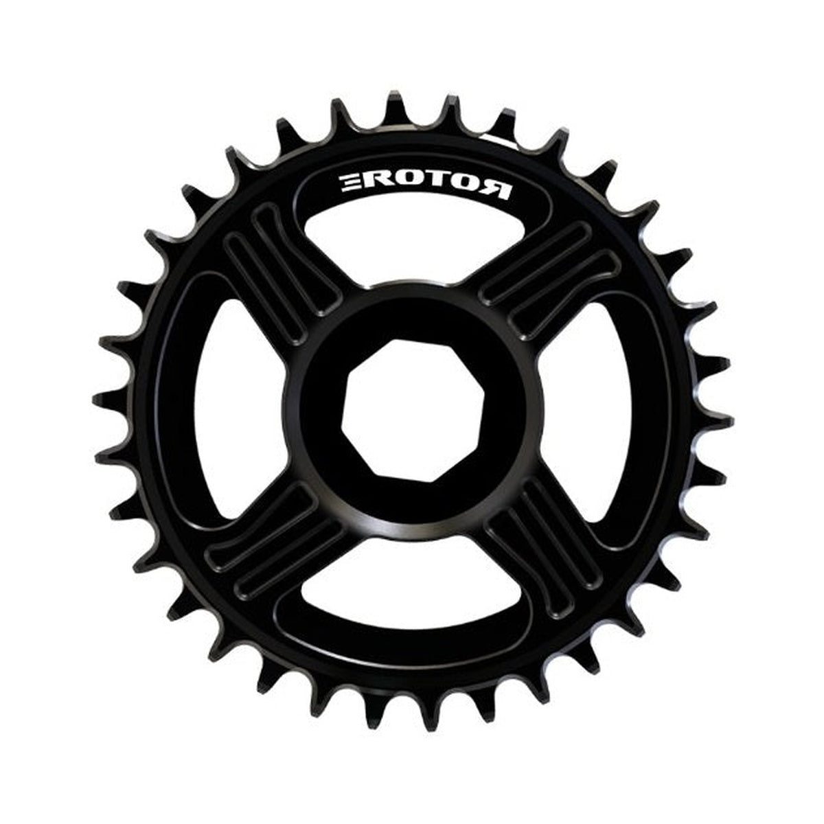 ROTOR E-MTB BOSCH Direct Mount Einfach-Kettenblatt — Kettenblatt vor weißem Hintergrund