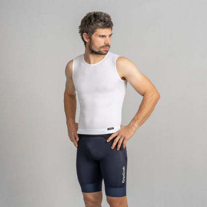 Ärmelloses Funktionsunterhemd GRIPGRAB PACR SUMMER SEAMLESS Weiß