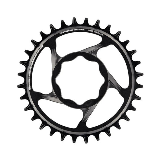 E-THIRTEEN E-SPEC 1-fach-Kettenblatt, 11/12-fach, Direct Mount für TQ HPR50 — Kettenblatt auf weißem Hintergrund
