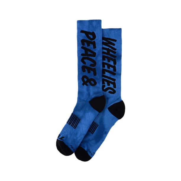 TROY LEE DESIGNS PERFORMANCE PEACE & WHEELIES Socken Blau 2025