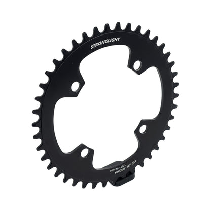 STRONGLIGHT 1-fach-Kettenblatt, 11/12-fach, 4-Loch, 104 mm, Stahl — Kettenblatt auf weißem Hintergrund