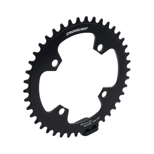 STRONGLIGHT 1-fach-Kettenblatt, 11/12-fach, 4-Loch, 104 mm, Stahl — Kettenblatt auf weißem Hintergrund