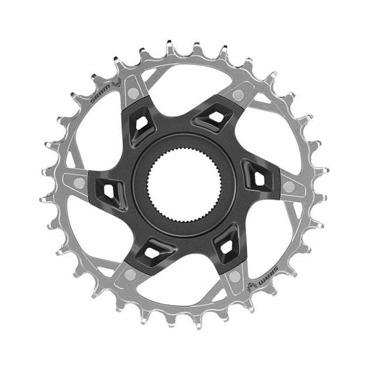 SRAM XX T-TYPE EAGLE 1-fach-Kettenblatt, 12-fach, Direct Mount für FAZUA — Kettenblatt auf weißem Hintergrund