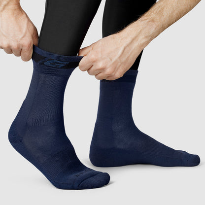 GRIPGRAB Merino-Wintersocken Marineblau