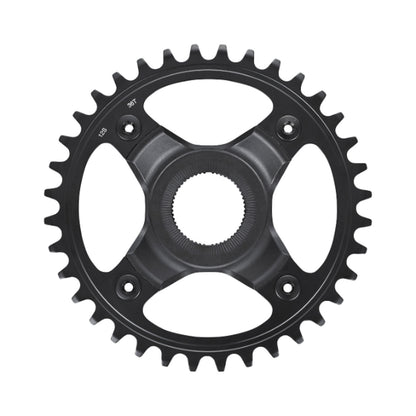 SHIMANO SM-CRE70-12-B E-Bike-1-fach-Kettenblatt, 12-fach, 55 mm Kettenlinie — Kettenblatt auf weißem Hintergrund