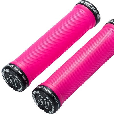 REVERSE COMPONENTS SPIN Lock-On Grips Ø 30mm Pink/Schwarz