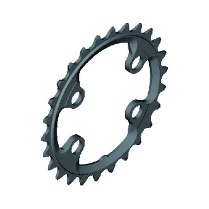 Inneres SHIMANO XTR Kettenblatt für FC-M9020-2/FC-M9000-2/FC-M9020-B2 (28–38 Zähne), 11-fach — Kettenblatt auf weißem Hintergrund