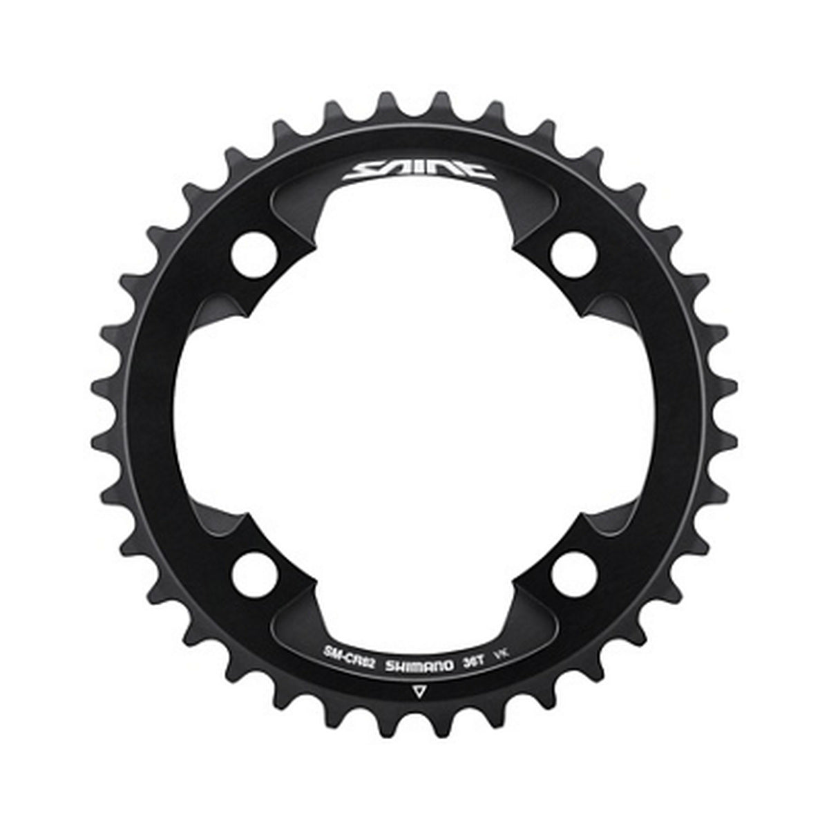 SHIMANO SAINT SM-CR82 1-fach-Kettenblatt, 10-fach — Kettenblatt auf weißem Hintergrund