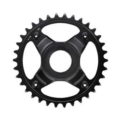 SHIMANO SM-CRE70-B E-Bike-1-fach-Kettenblatt, 9/10/11-fach, 53 mm Kettenlinie — Kettenblatt auf weißem Hintergrund